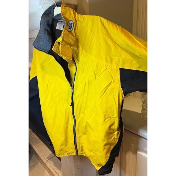 REI Men’s Lightweight Reflective Strip Windbreaker Vented Yellow Jacket Sz M - Picture 12 of 13